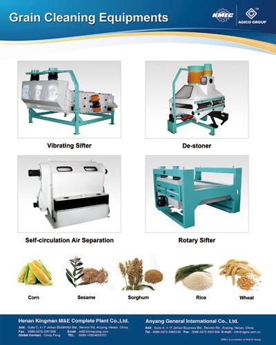 different grains cleaning equipments